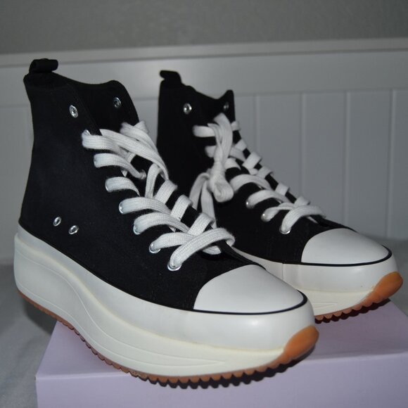 MADDEN GIRL WINNONA WOMENS FABRIC HIGH TOP FASHION SNEAKERS- NEW w/o Box - Picture 8 of 12